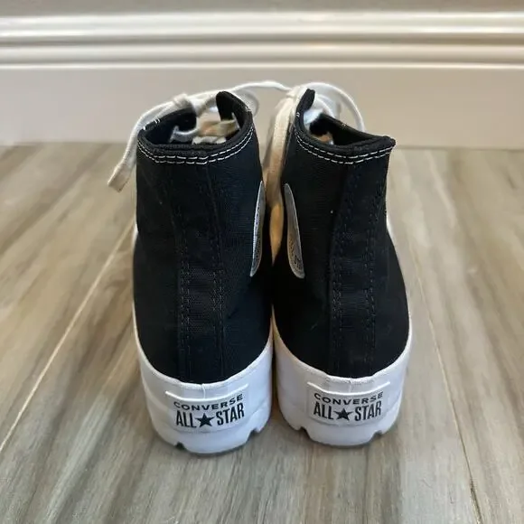 Converse Chuck Taylor Sneakers All Star Lugged High-Top Black‎ Platform 9 Goth - Picture 5 of 11